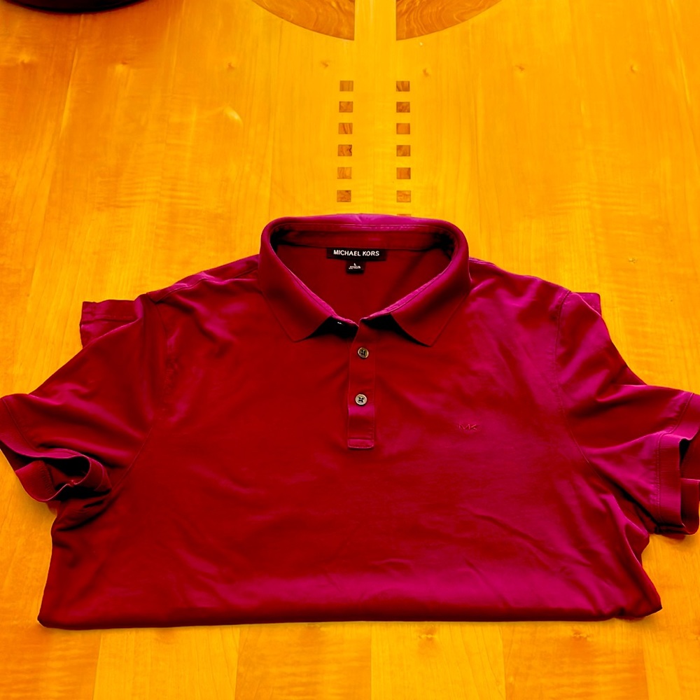 Burgundy Michael Kors Polo